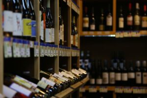 Etalage bouteilles dégustation foire aux vins dijon