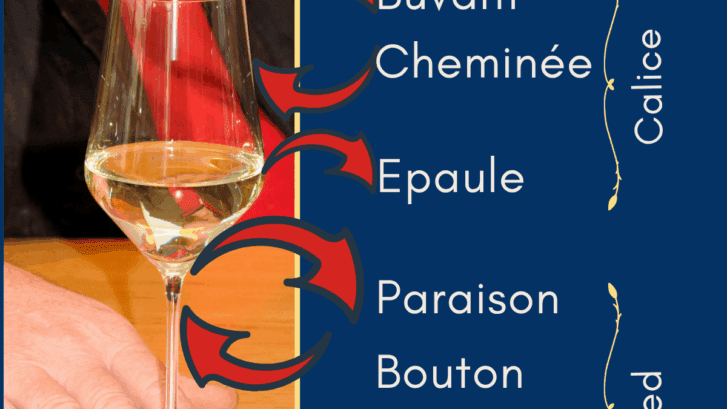 Dans quel verre déguster les vins de Bourgogne ? verre à pied légende